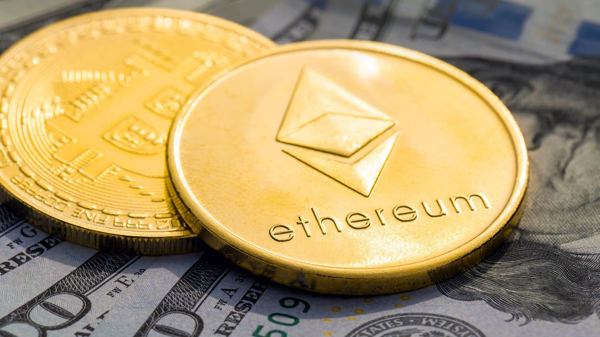 Moeda de Ethereum (ETH) sobre moeda de Bitcoin (BTC).