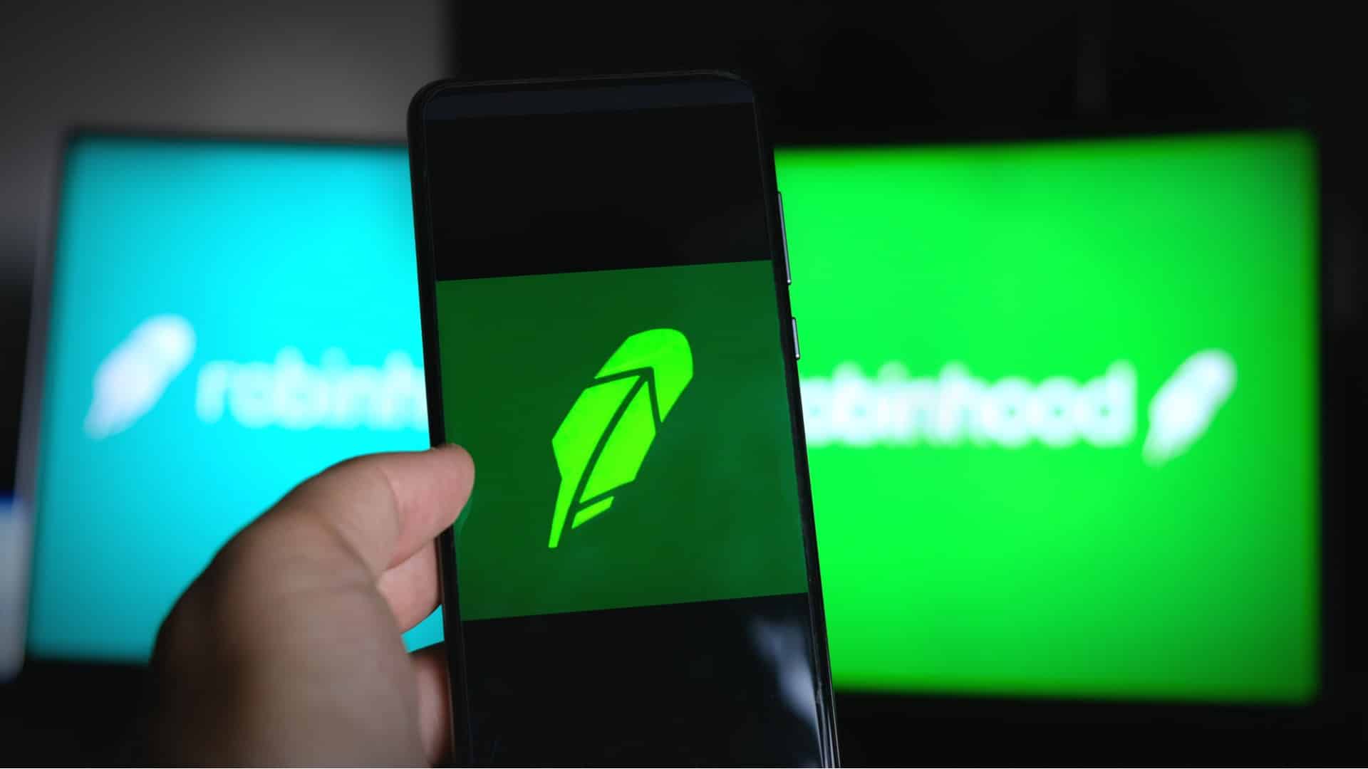 Aplicativo da Robinhood, corretora de bitcoin e criptomoedas