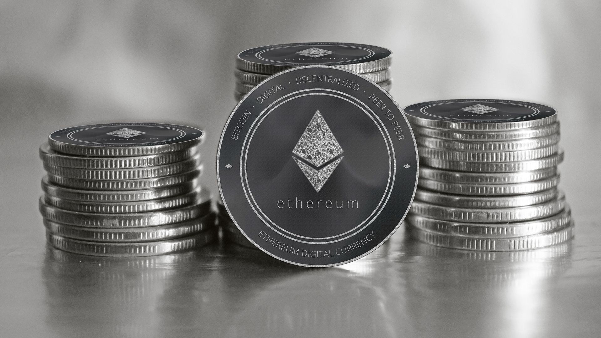 Moedas de Ethereum.