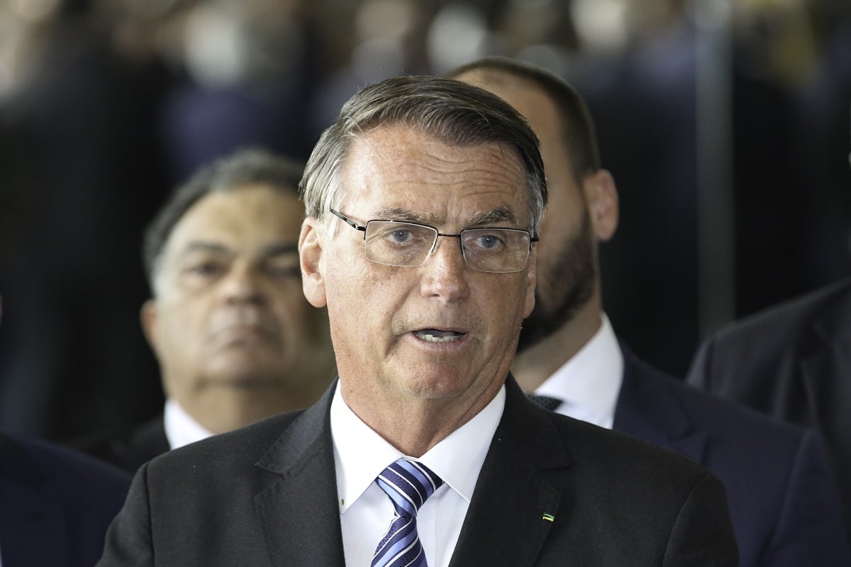 Presidente do Brasil, Jair Bolsonaro em pronunciamento