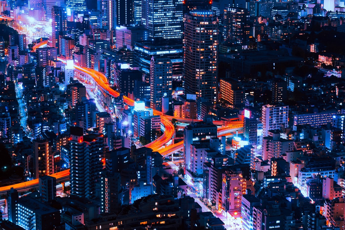 Visão noturna de Tóquio