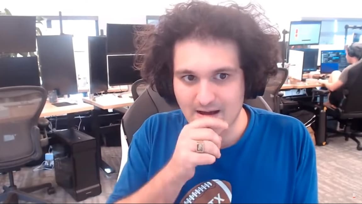 Sam Bankman-Fried durante entrevista