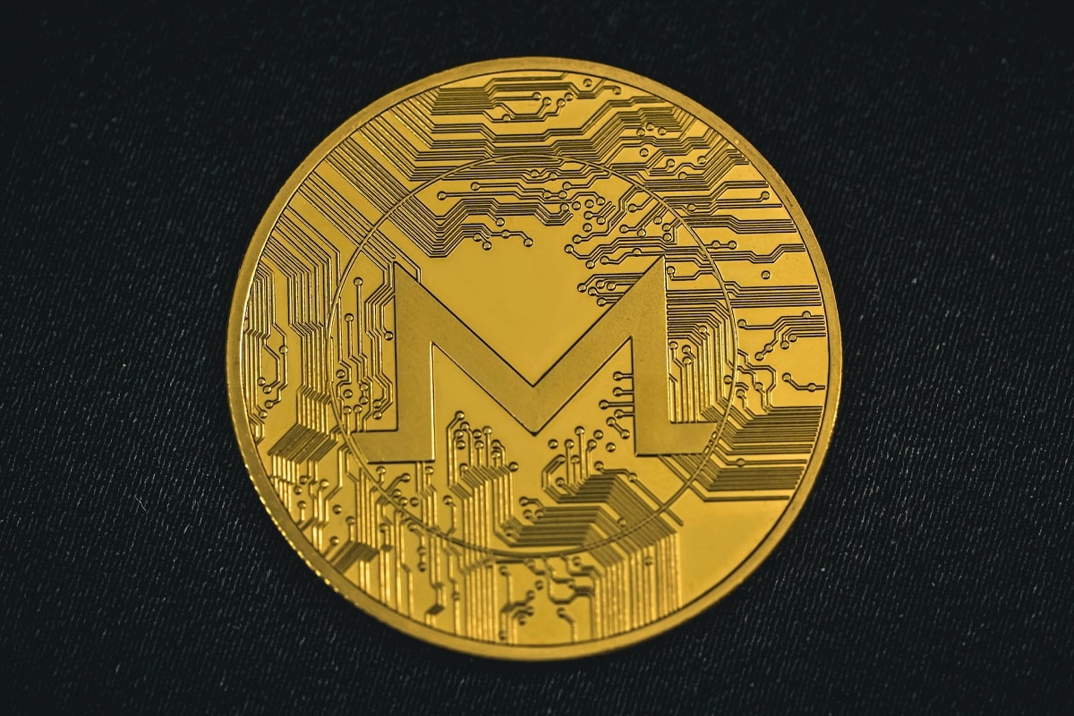 Símbolo da criptomoeda Monero