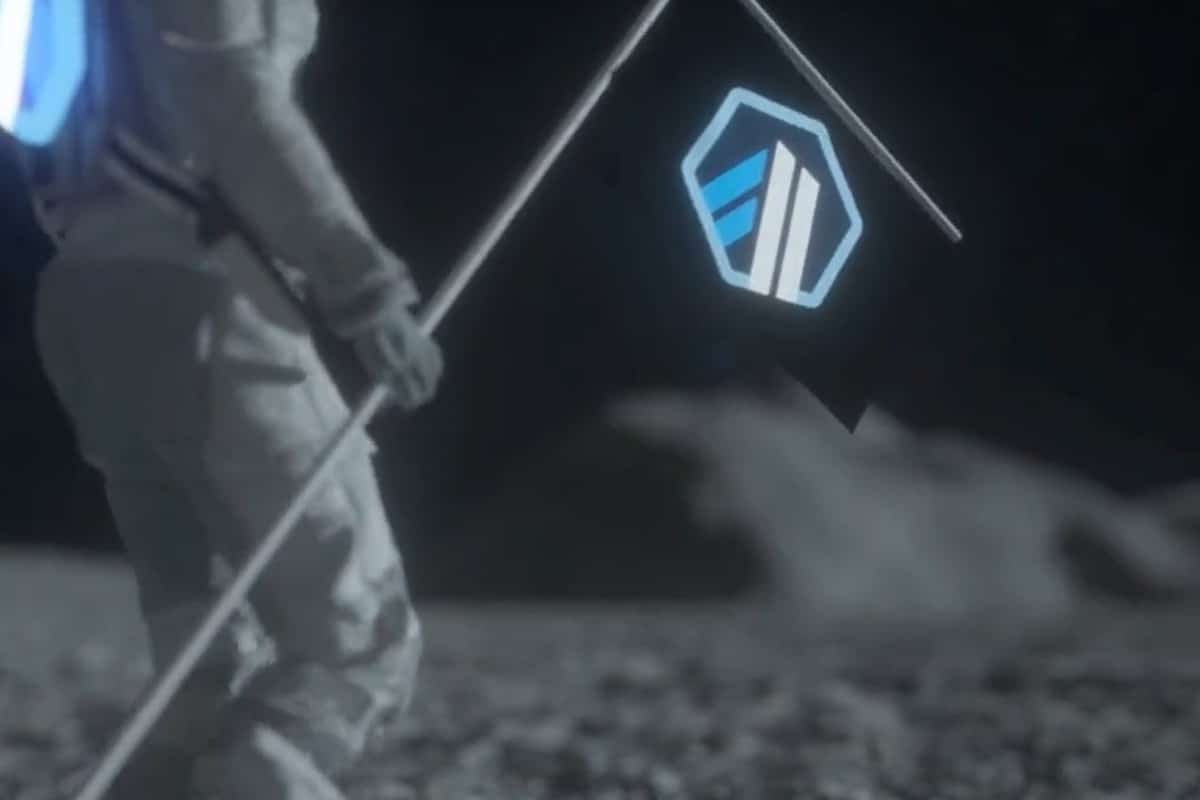 Símbolo da criptomoeda Arbitrum - ARB