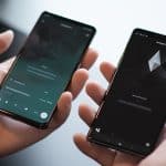 Ethereum em smartphone. Midjourney.