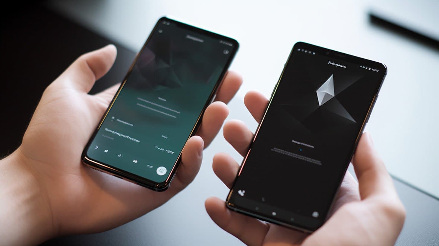 Ethereum em smartphone. Midjourney.