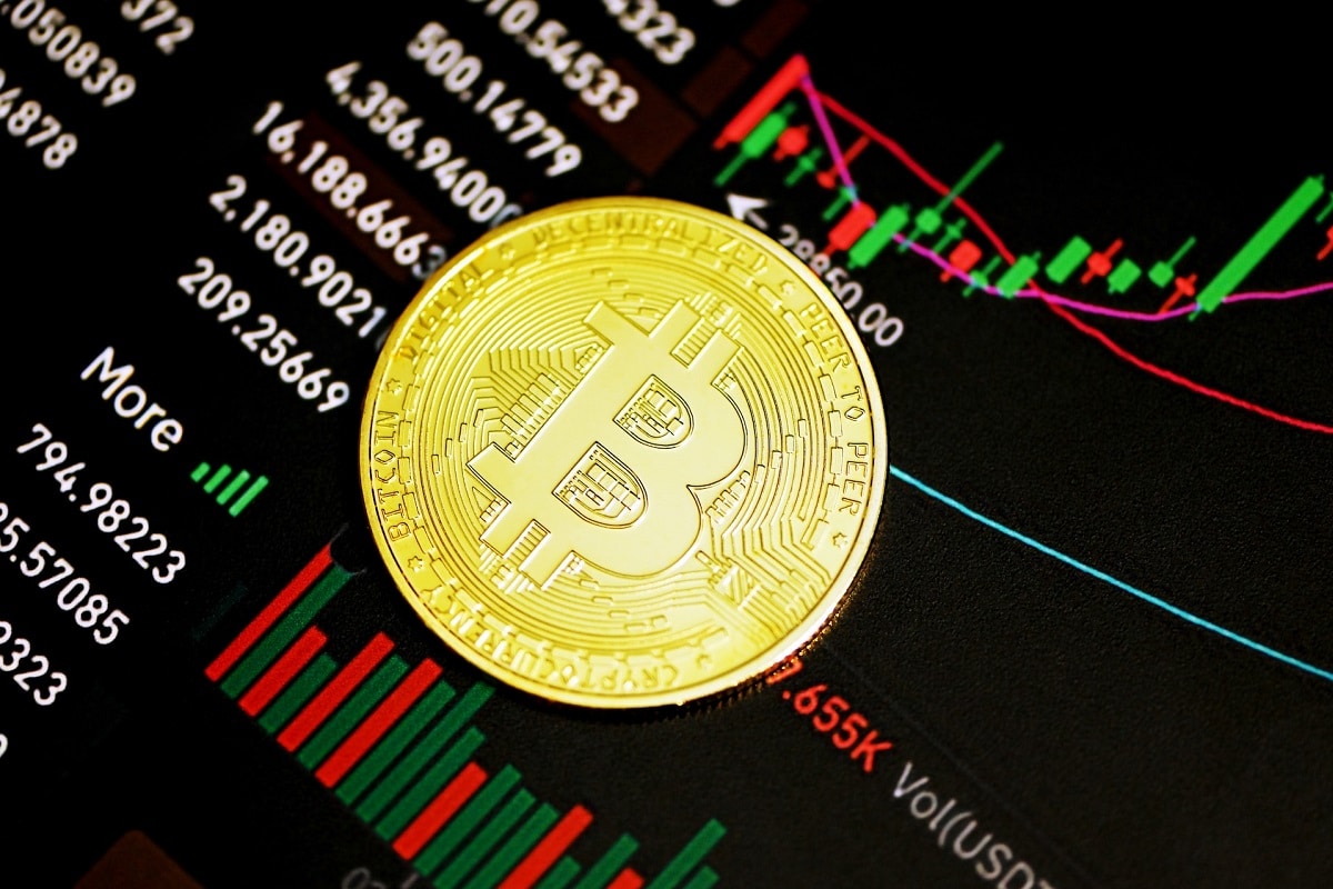 Bitcoin sobre gráficos