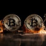 Dois bitcoins. Midjourney.