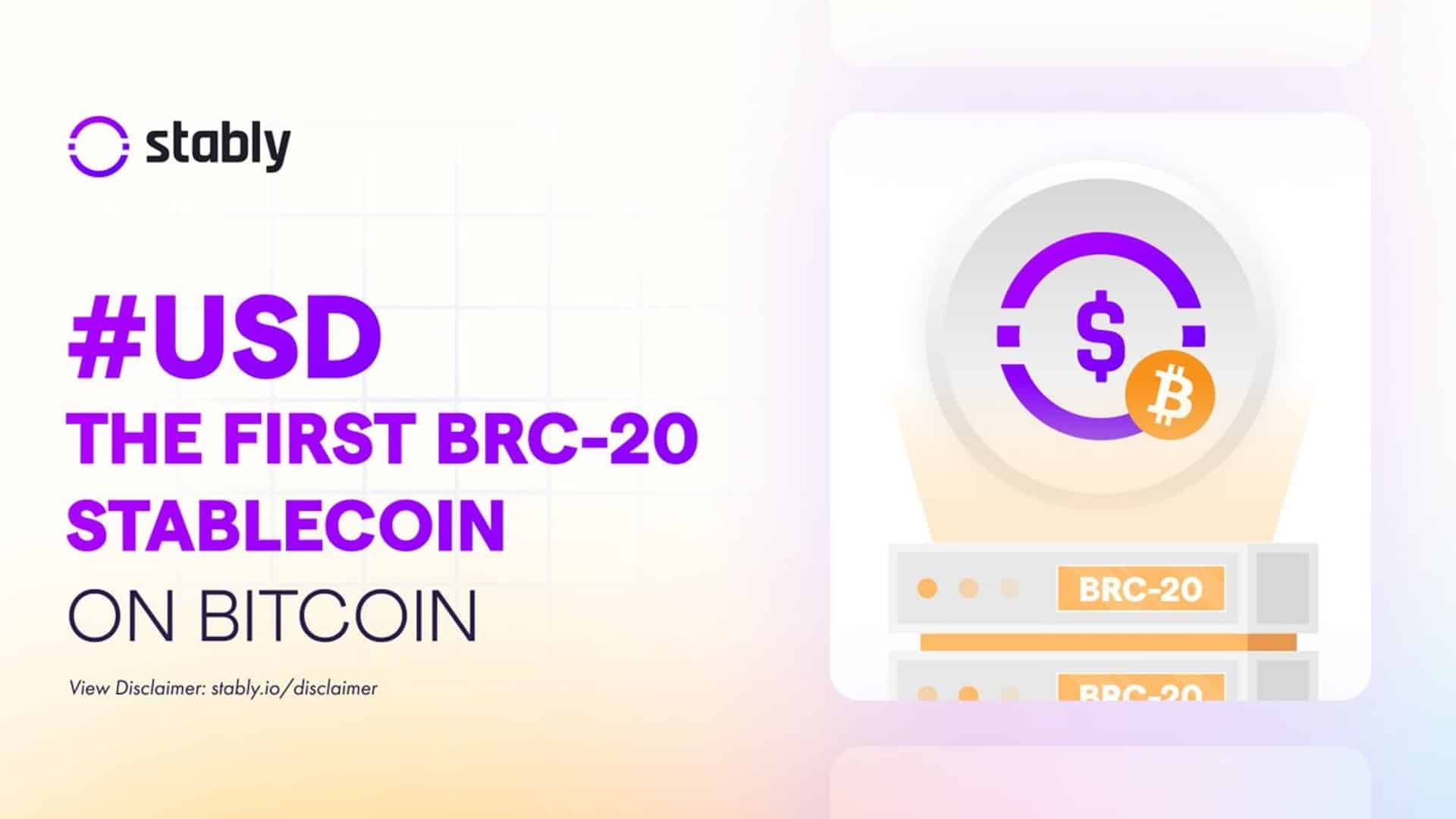 Primeira stablecoin de Dólar criada na rede Bitcoin pela empresa Stably