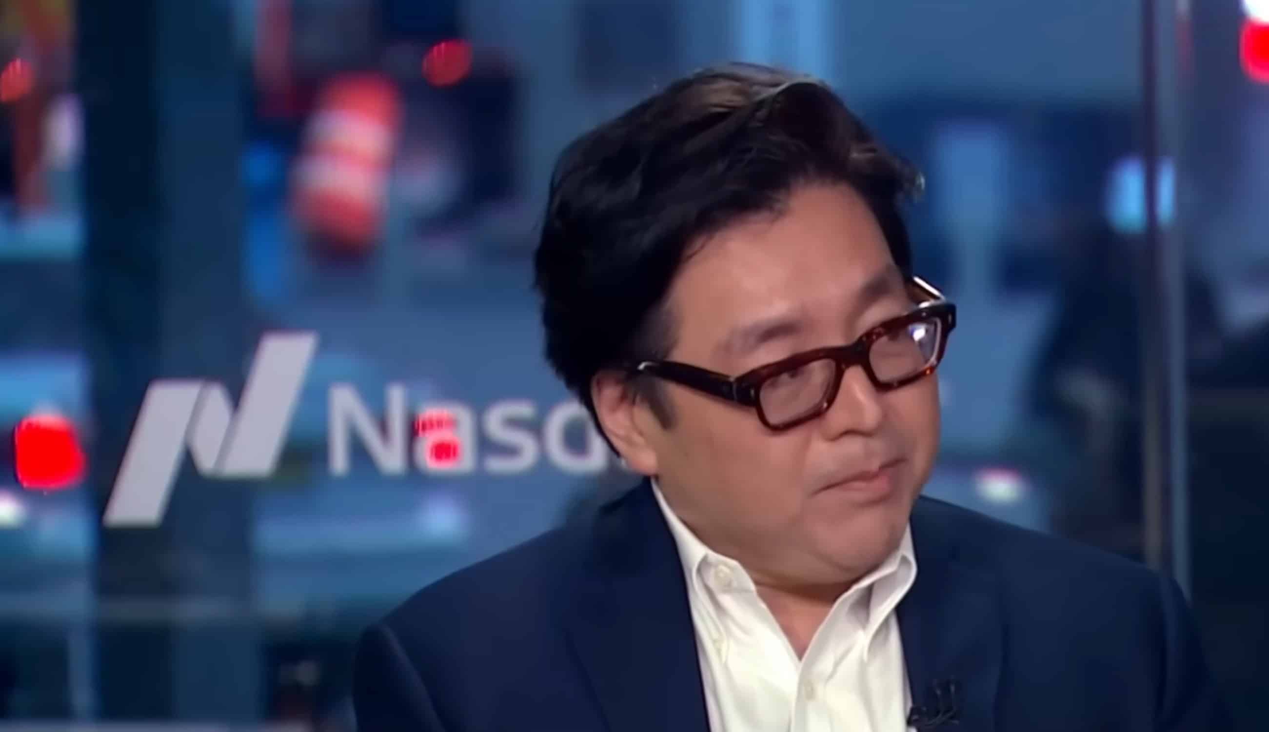 Tom Lee, chefe de pesquisa da Fundstrat. Fonte: CNBC/Reprodução.