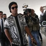 Ronaldinho Gaúcho chegando em Brasília
