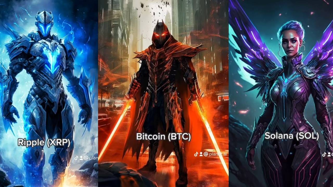 Criptomoedas como supervilões. Fonte: Planet AI.