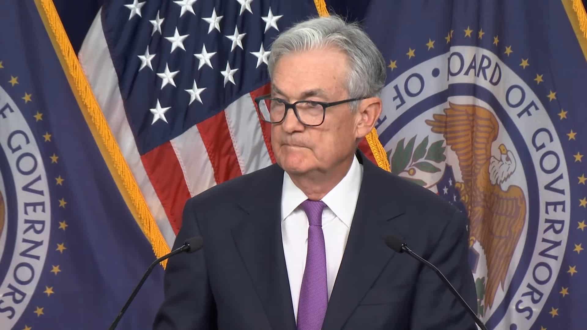 Jerome Powell, presidente do Fed. Fonte: YouTube/Reprodução.