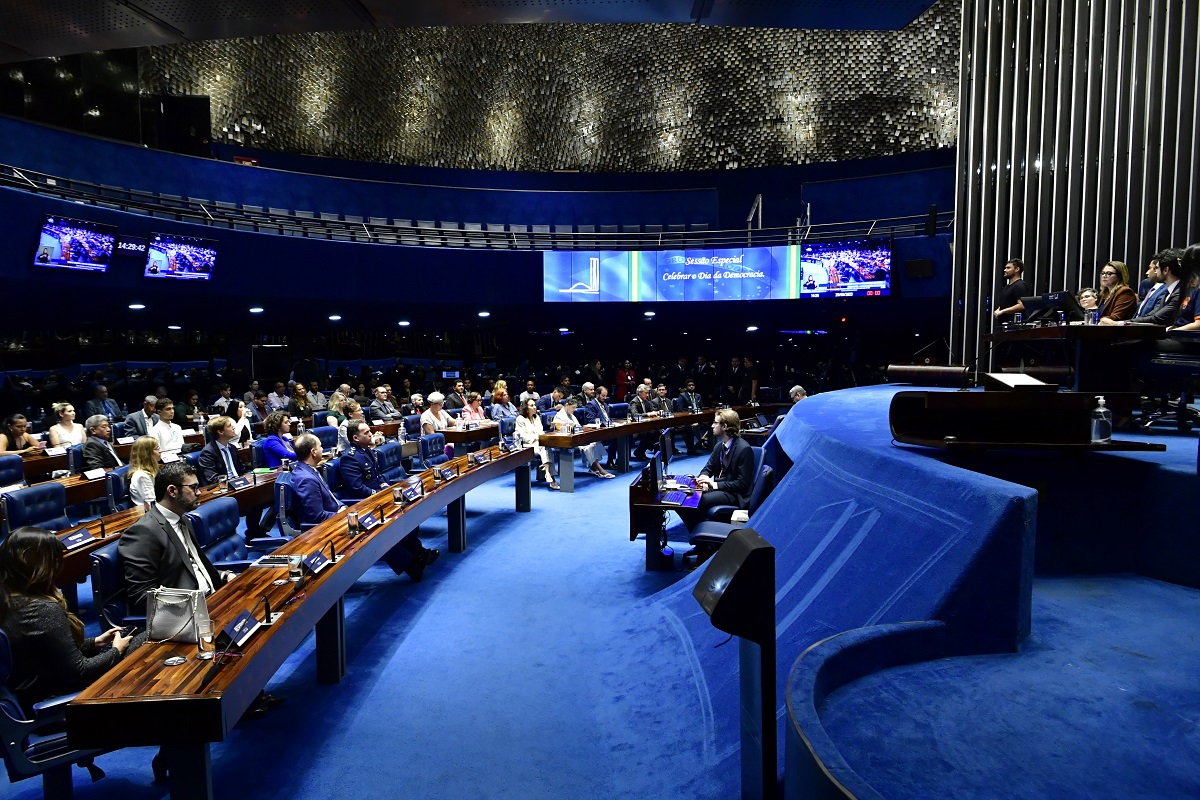 Plenário do Senado Federal em Sessão Especial no dia 29 de setembro de 2023
