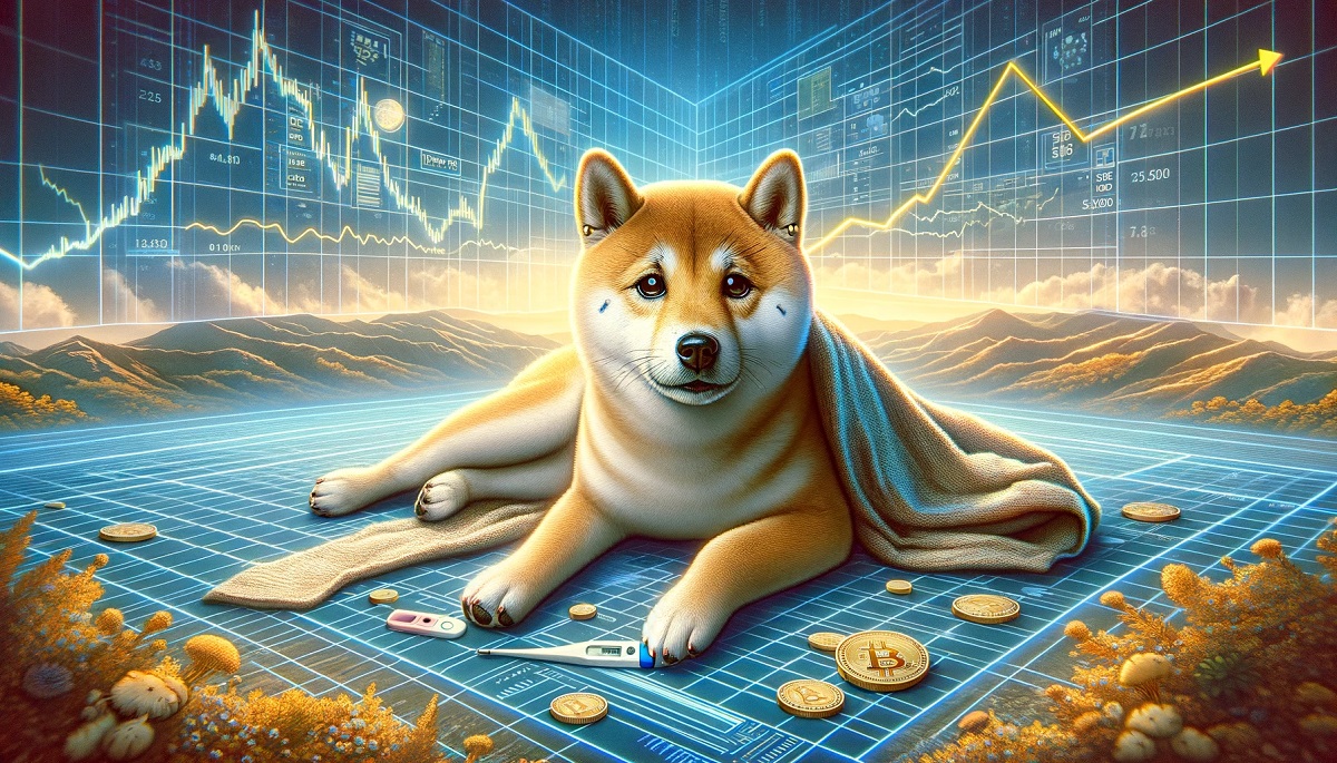 Dogecoin doente (Gerado por IA)