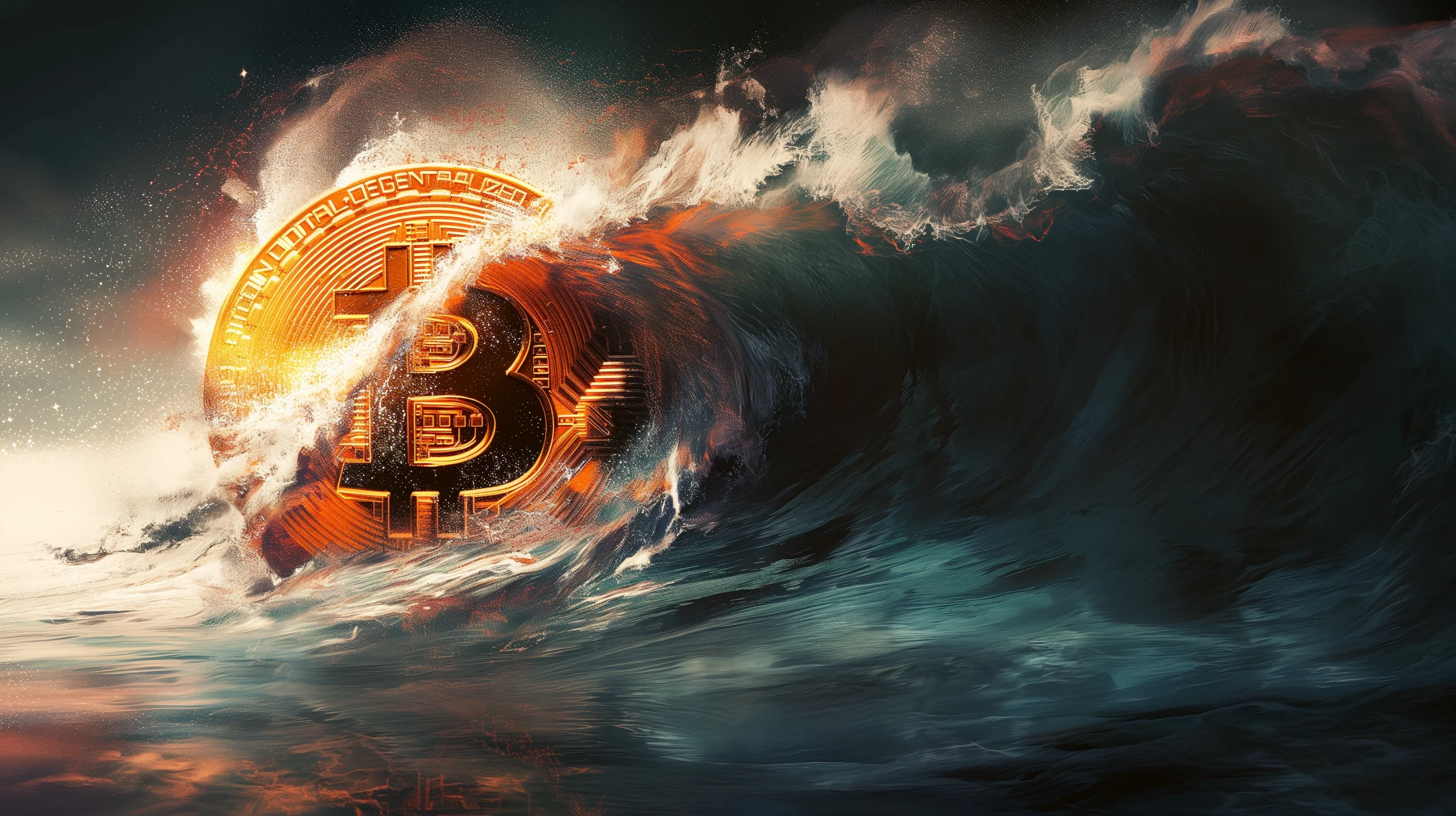 Onda Bitcoin (MidJourney)