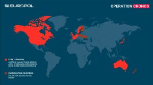 Operação Cronos contou com apoio de agências de diversos países para derrubar esquema por trás do ransomware LockBit. Fonte: Europol.