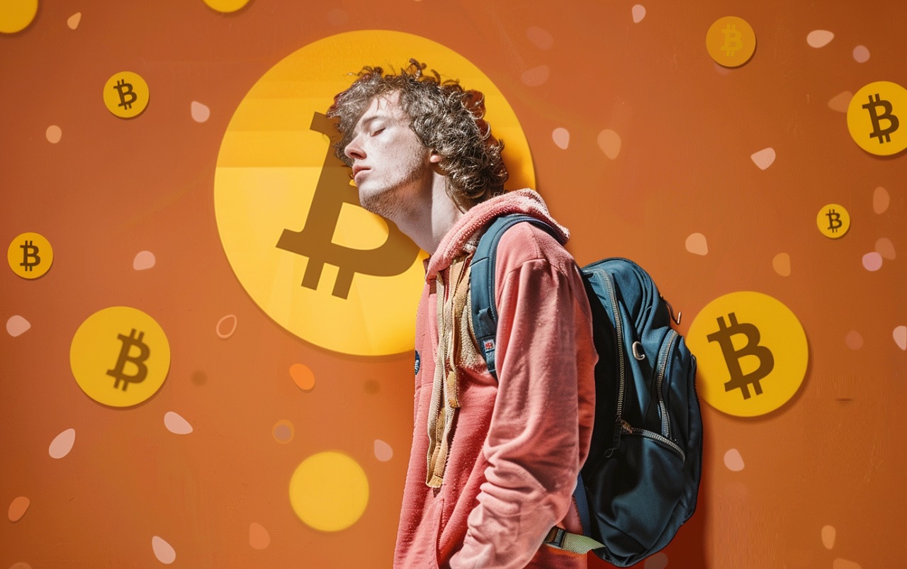 Sonâmbulo bitcoin (Imagem gerada por IA)