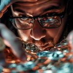 Investidor de criptomoedas. Midjourney.