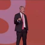 Michael Saylor, fundador da MicroStrategy, na conferência Bitcoin 2024. Fonte: Reprodução.