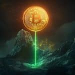 Bitcoin em alta (Imagem gerada com AI, Livecoins)