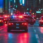 Carros de polícia (Imagem ilustrativa gerada com AI, Livecoins)