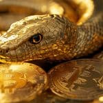 Cobra bitcoin (Gerado com AI, Livecoins)