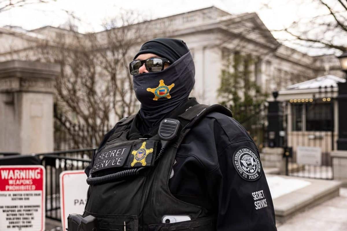 Agente do Serviço Secreto dos EUA em operação