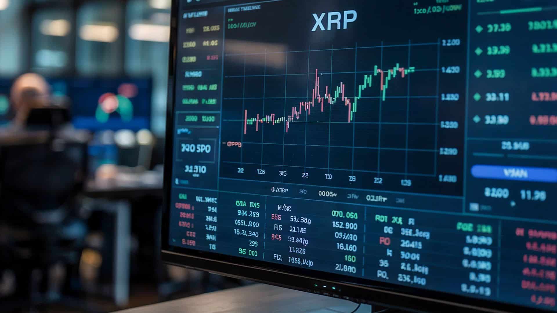 XRP sendo negociada em corretora
