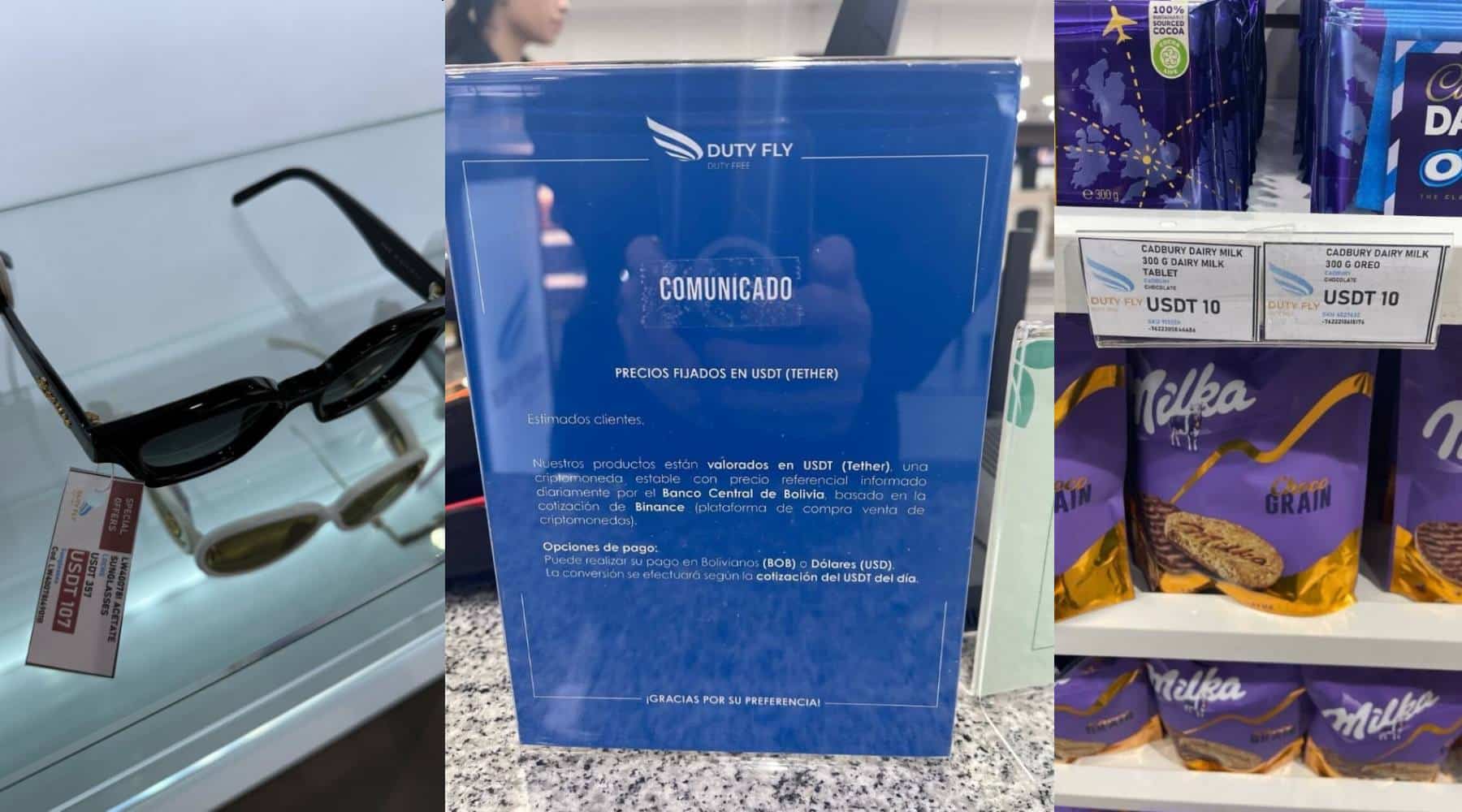 Comerciantes estão precificando produtos na criptomoeda USDT na Bolívia. Fonte: Paolo Ardoino/Reprodução.