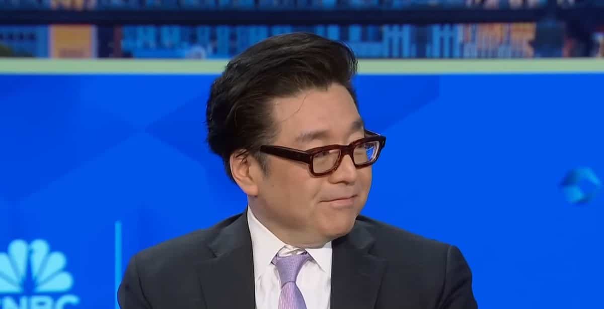 Tom Lee, diretor de investimentos da Fundstrat. Fonte: CNBC/Reprodução.
