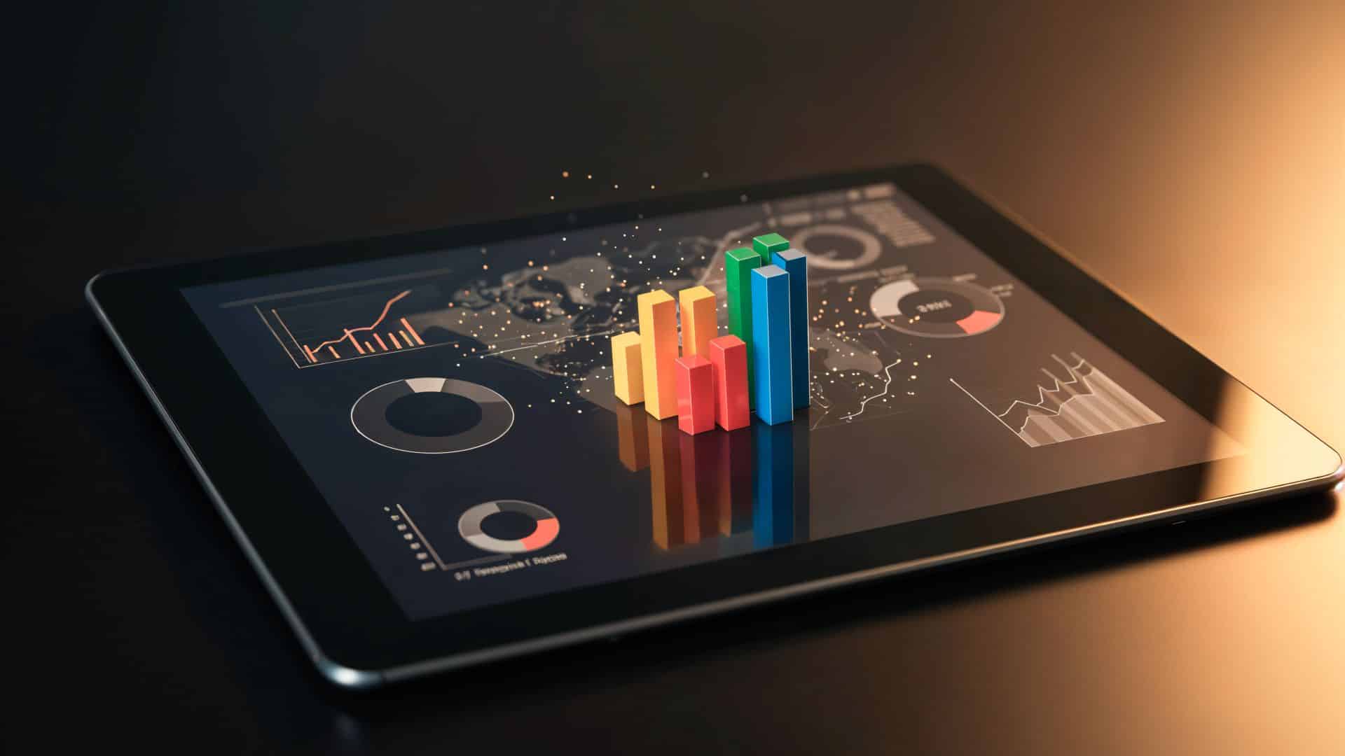 Gráficos sobre tablet