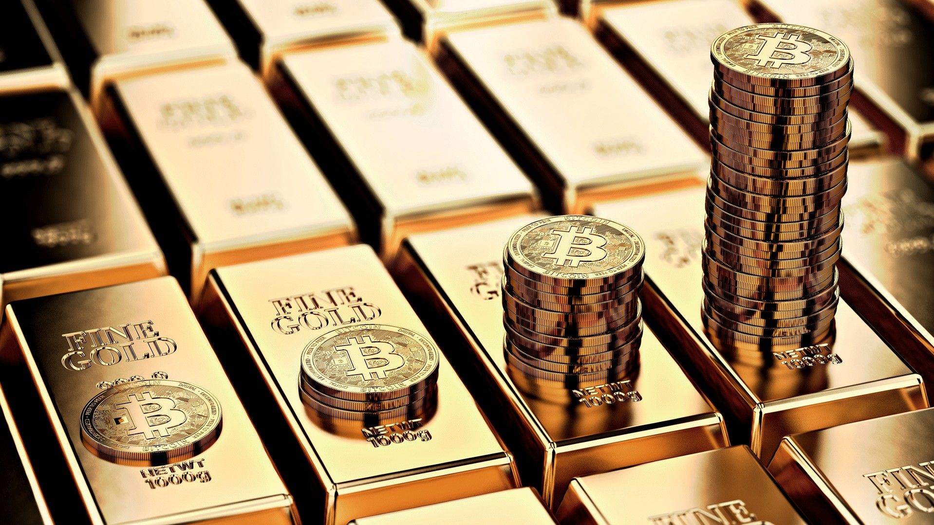 ouro e bitcoin