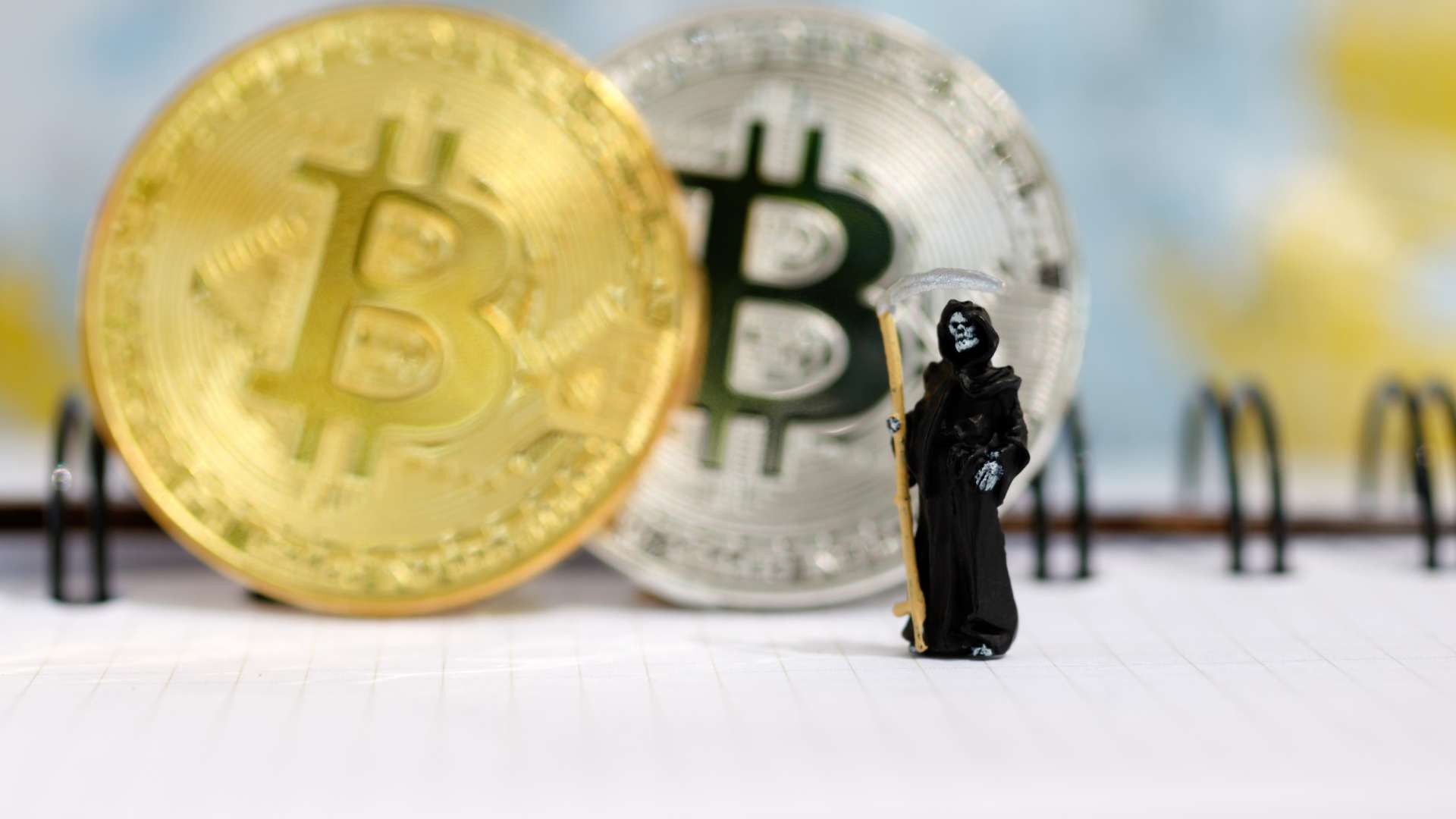 Bitcoin próximo de demônio da morte óbito