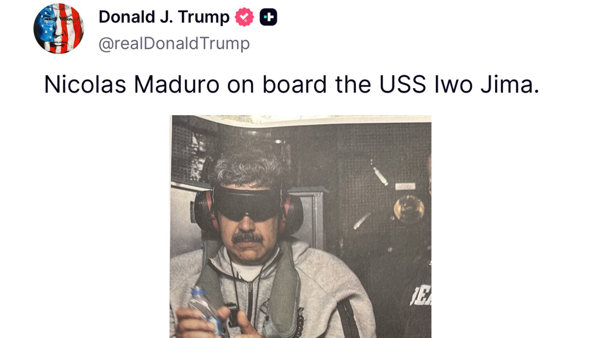 Trump mostra Nicolás Maduro preso após operação no sábado 3 de janeiro de 2025 apostas em invasão dos EUA a Venezuela