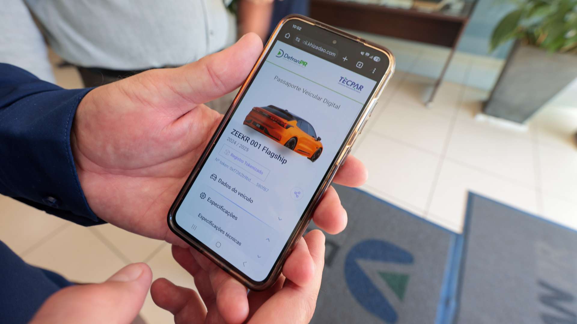 Passaporte blockchain lançado pelo Detran do Paraná