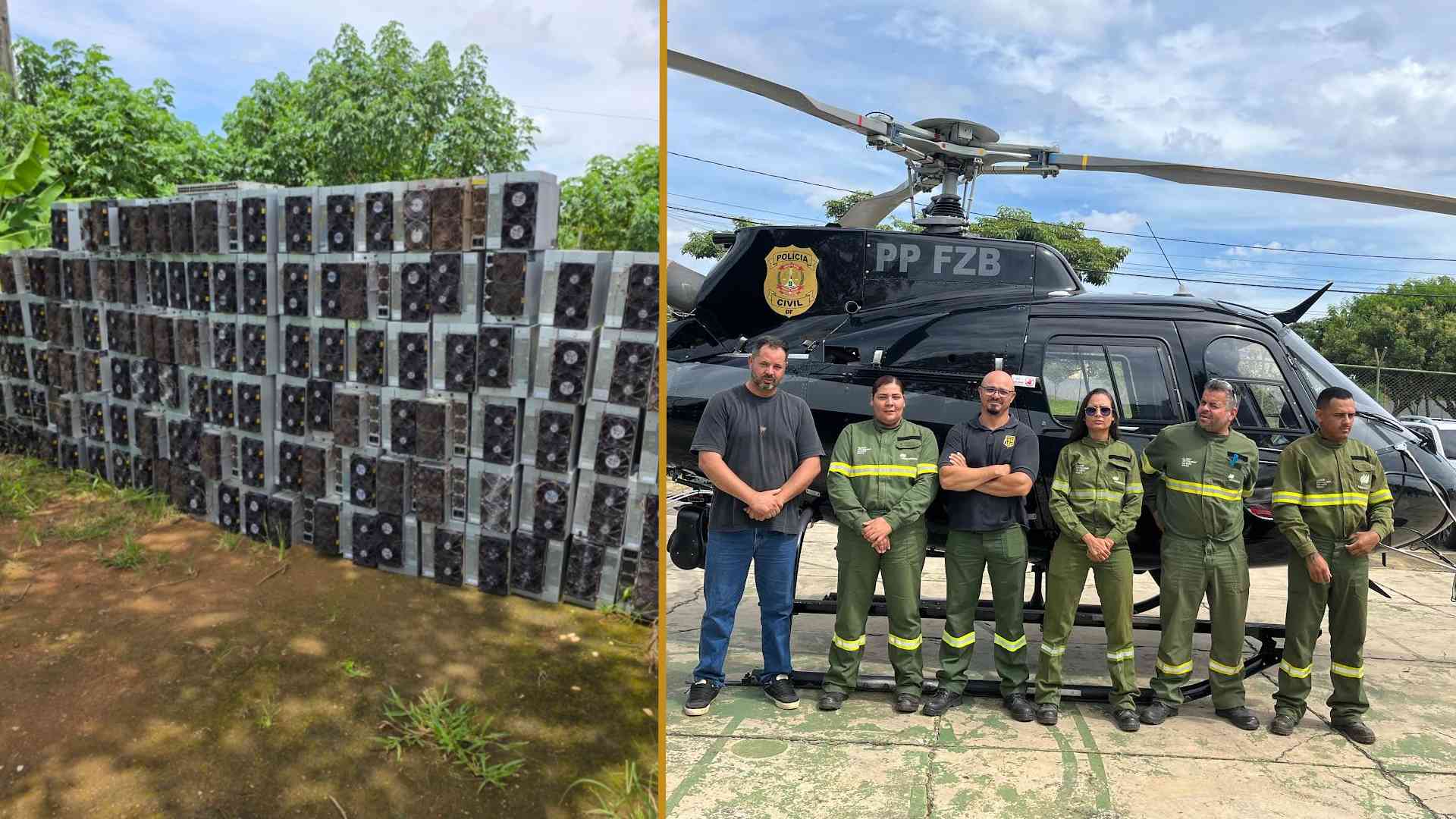Máquinas de mineração de bitcoin apreendidas no DF, equipamentos avaliados em R$ 850 mil