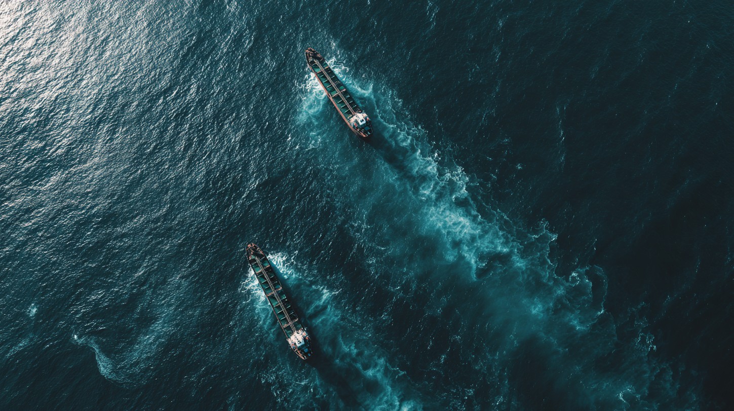 Navios petroleiros. Imagem: Midjourney.