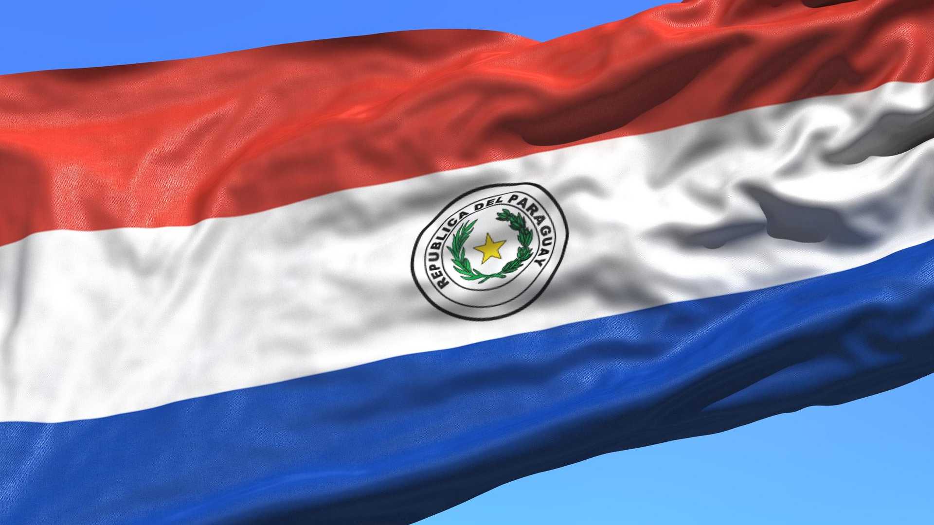 Bandeira do Paraguai em destaque Vigilância estatal sobre transações com bitcoin gera alerta no Paraguai