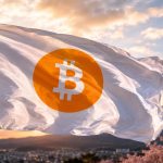 Bandeira do Japão com logo do Bitcoin