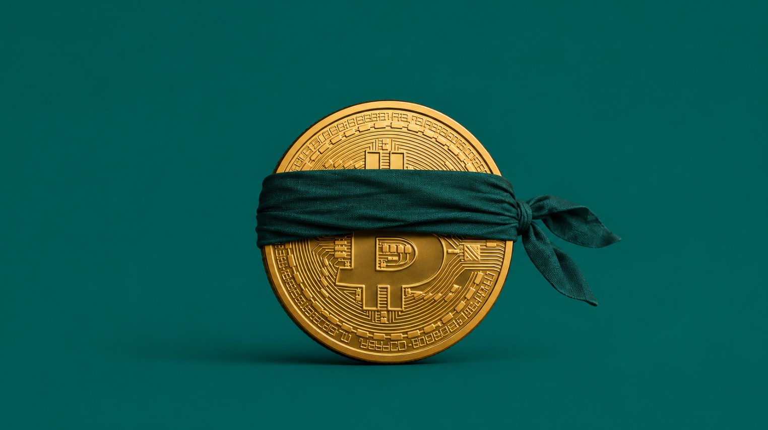 Bitcoin de olhos vendados